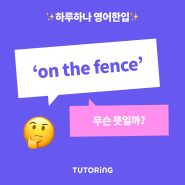 'on the fence' 무슨 뜻일까? (망설이는/ 영어표현 / 영어단어 / 영어회화 / 영어신조어 / 슬랭 / 영어공부)