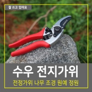 전지가위 SOOWOO 수우 나무 정원 사용하기 편리하고 안전해