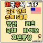 미국주식 ETF - 방산 PPA 리츠 VNQ 바이오 XBI 저변동성 USMV 국채 TLT