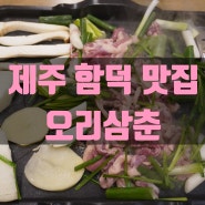 [제주 오리삼춘] 제주 함덕해수욕장 맛집, 오리주물럭 맛있는 함덕맛집 '오리삼춘'