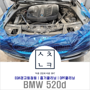 대전 수입차 정비 BMW 520d 흡기클리닝 DPF클리닝 EGR밸브 교환(feat, 새천년카)