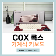 COX 콕스 CK80 바치리스위치 무선 기계식키보드 솔직 리뷰