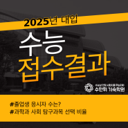 2025 수능 접수 결과