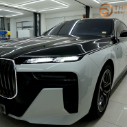 분당 BMW i7, 상단 투톤 고광택 투톤 랩핑 시공기 (#전체 #부분 #마이바흐룩 #판교 #코치라인)