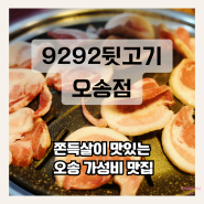 [청주오송맛집] [9292뒷고기 오송점] 가성비 쫀득살 맛집 오송 구이구이뒷고기