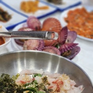 경남 거제시, 장목면 몽돌 해수욕장 근처 물회 맛집 홍도횟집