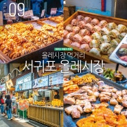 제주 서귀포 올레시장 먹거리 근처 제주도 흑돼지