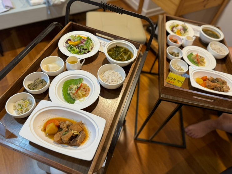 식단,산후식,트레이,다이닝,식사