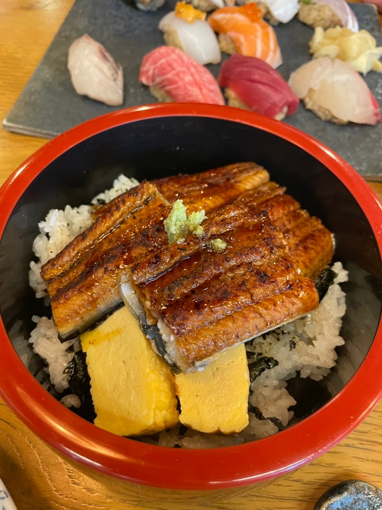 아이와 일본 여행. 오사카 스시히카리(SUSHI HIKARI) 맛있었던 장어덮밥과 오늘의 메뉴 : 네이버 블로그
