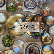 오리삼춘 애견동반 가능한 제주 함덕해수욕장 맛집 정식B 후기