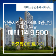 에이스공인중개사사무소 추천매물 안중지엔하임스테이(민간임대) 104동 매매 1억 9,500