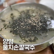 [물치손칼국수] 양양 손 칼국수 맛집. 풍자 또간집의 두 번째 집. 김치와 무생채 굿. 칼제비, 장칼국수, 만두까지 모든 음식이 맛있었던 곳.