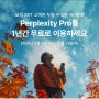 퍼플렉시티(perplexity) SKT 1년 무료 이용방법