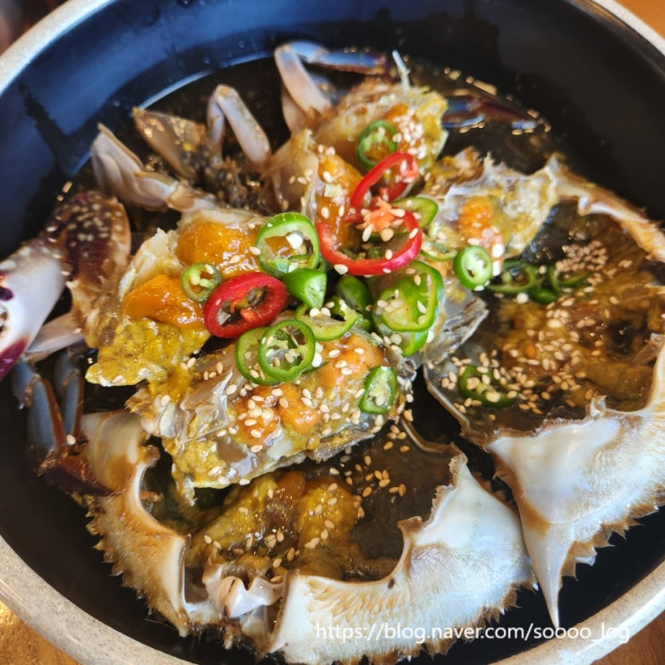 남양주 간장게장 맛집 꽃게옥 북한강점 알배기정식 양념게장 : 네이버 블로그