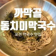 [포천 막국수] 들기름 막국수가 맛있는 현지인 맛집 "까막골동치미막국수" (내돈내산 후기)