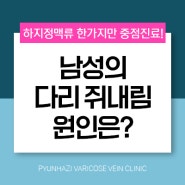 원주하지정맥류 남성 다리 쥐 내림 원인으로