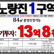 987【노량진1구역】=아파트 2992세대 대단지-포스코 하이엔드 "오티에르" 적용