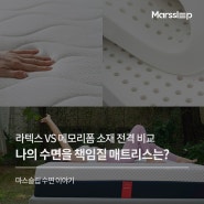 메모리폼과 라텍스 매트리스, 나에게 맞는 최적의 선택은?