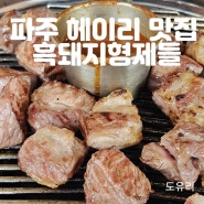 파주 헤이리마을 맛집 흑돼지형제들