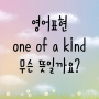 영어표현: one of a kind 뜻 알아뒀다 써먹어요!