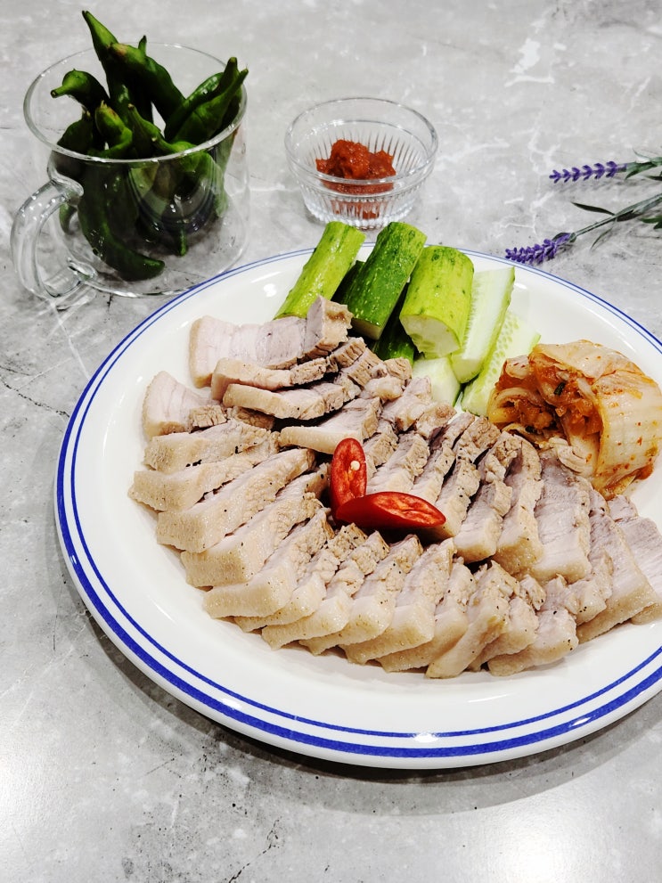 편스토랑 김재중 수육 삶는법 돼지고기 통삼겹 삼겹살수육 수육삶는시간 : 네이버 블로그