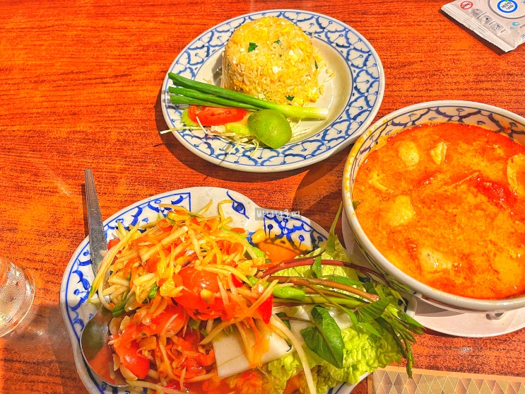 태국 방콕 쏨땀 맛집 반쿤매 똠얌꿍과 볶음밥까지 완벽