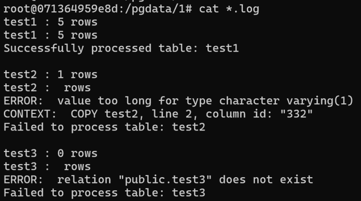 POSTGRESQL COPY 명령어 쉘로 한번에 수행하기 : 네이버 블로그