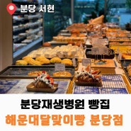 분당 서현빵집 해운대달맞이빵 제빵명인이 만드는 빵