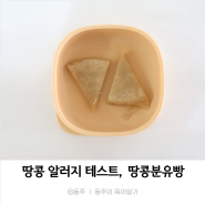 아기간식 땅콩 알러지 테스트하기 좋은 땅콩분유빵 노오븐 레시피