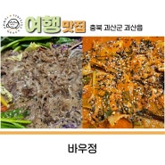 충북 괴산 호국원 맛집 바우정 건강한 한상차림 한식 밥집