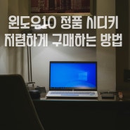 윈도우10 홈 프로 정품 인증 시디키 구매 방법