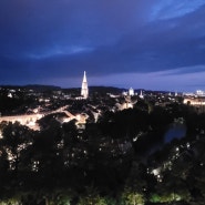 베른 7월 장미공원 로젠가르텐 야경 Bern Rosengarten night view