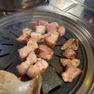 안양 수촌마을 고기집 원시소금구이 여기 고기 맛있네?