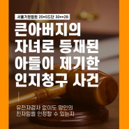 인지청구사건 (큰아버지의 자녀로 등재된 자녀가 제기한 인지청구) (서울가정법원 20*5드단 30**28)