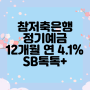 참저축은행 정기예금 복리 특판 12개월 연 4.1% SB톡톡+엡 비대면 가입 가능