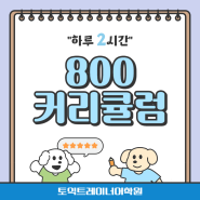 울산토익학원 800반 2시간강의 커리큘럼