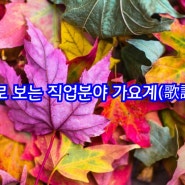 [[오늘의 사주 명리학] 사주로 보는 직업분야 가요계(歌謠界)에 대해 알아보겠습니다. (전화 사주상담)