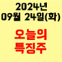 오늘의 시장 특징주 2024년 9월 24일(화)