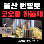 울산 번영로 코오롱하늘채 라크뷰 분양가 모델하우스