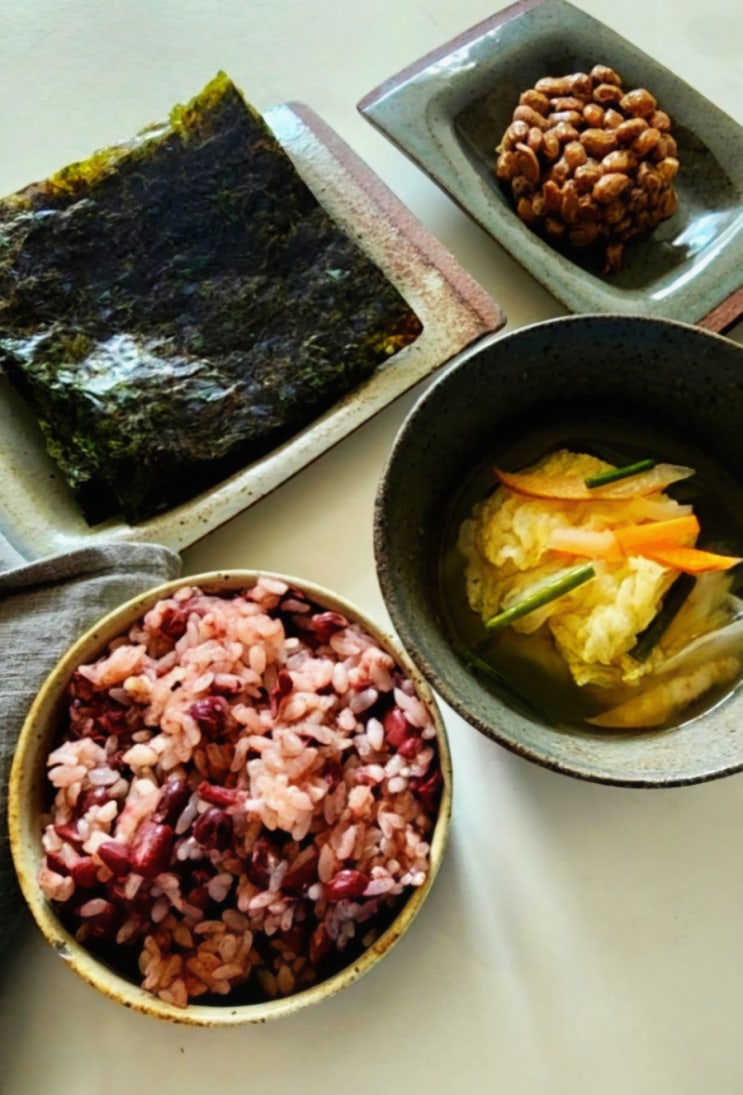 찰밥 찰밥만들기 팥찰밥 단백질섭취 : 네이버 블로그