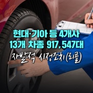 현대·기아 등 4개사 13개 차종 917,547대 자발적 시정조치(리콜)