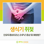 생식기 쥐젖 인유두종바이러스 (HPV) 증상 및 예방법?