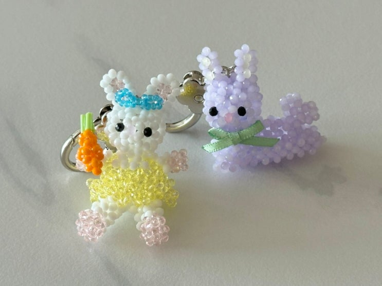 [스윙셋] Swingset, Lavender Rabbit Key Ring, Carrot Bunny Key Ring, 스윙셋 키링 ...