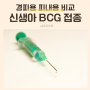 신생아 예방접종시기 BCG 경피용 피내용 비교 불주사