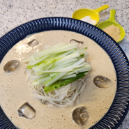 백종원 두부 콩국수 레시피 두유 땅콩버터 콩국물 콩국 만들기