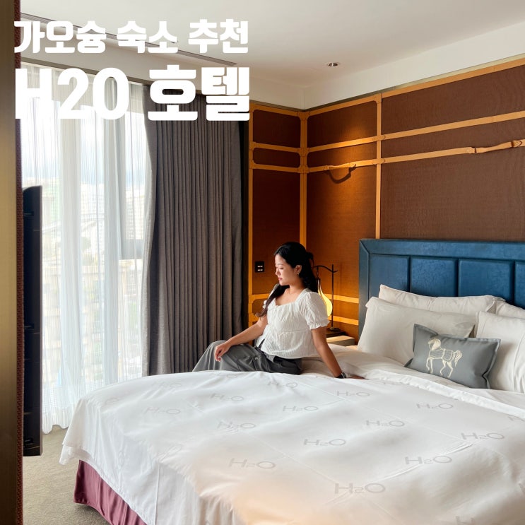 가오슝 숙소 추천 H2O호텔 위치, 수영장, 조식