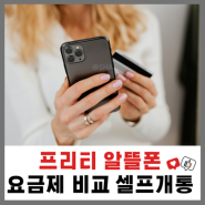 프리티 알뜰폰 요금제 비교 셀프개통 해본 솔직후기