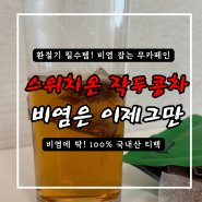 비염에 좋은 작두콩차 환절기에 스위치온 오붓티 직접먹은 후기