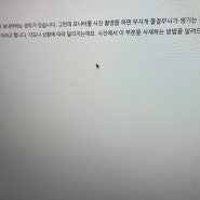 아이폰 모니터 촬영 무지개 물결 무늬 무아레 현상 삭제방법