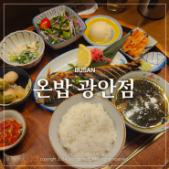 광안리 맛집 혼밥하기 좋은 온밥 생선구이 정식